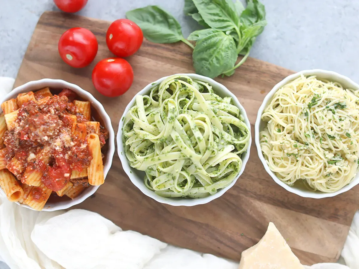 different types of pasta